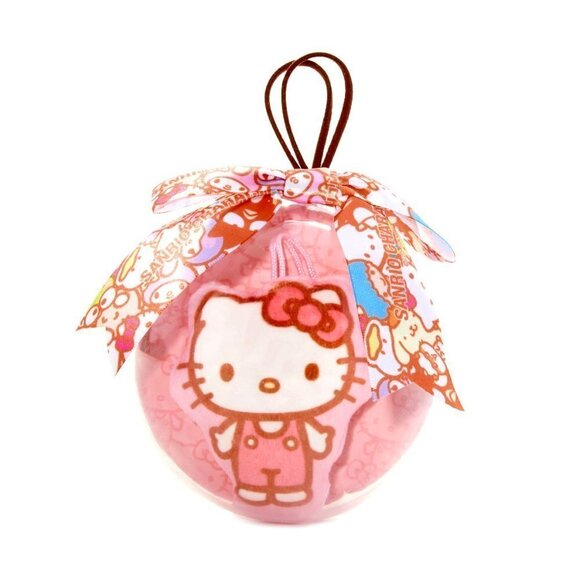𝅺HELLO Kitty Holiday Globe Ornament w/ Plushie - Picture 1 of 4